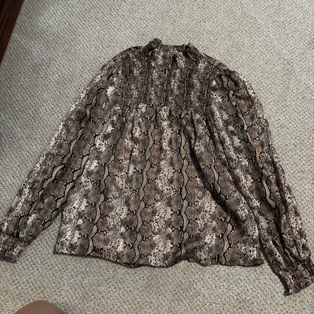 Joie Textured Fabric in Brown and Cream